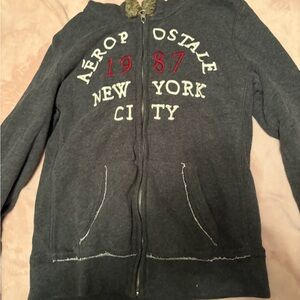 Aeropostale Gray Jacket with Red Details